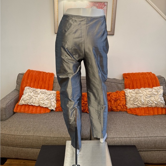 ❣️Talbots 100% Pure Silk Shantung Metallic Pants❣️ - Picture 7 of 11